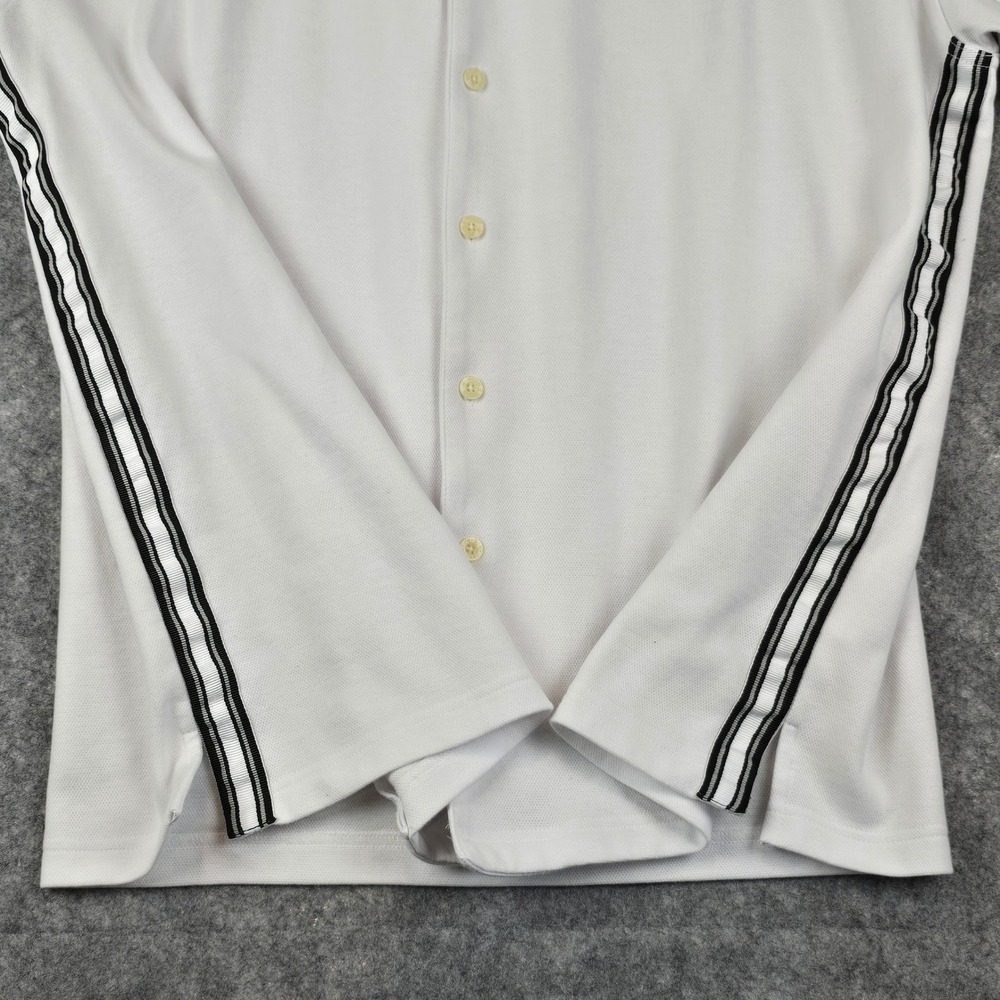 Reebok NFL Oakland Raiders White Button Down Shirt Mens Large PlayDry On Field - Picture 6 of 11